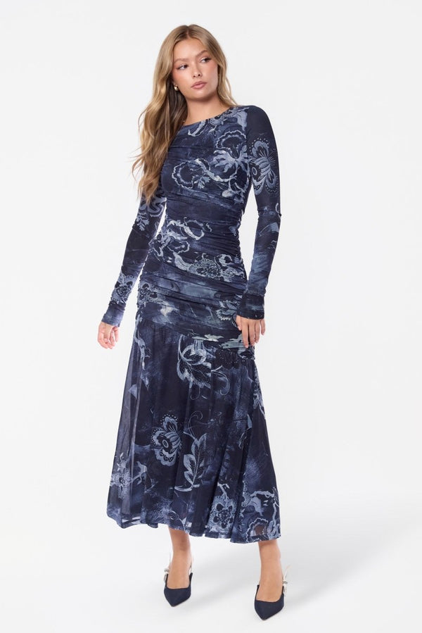 Miri Dress (Grey Pattern) - Dress - Yakira Bella