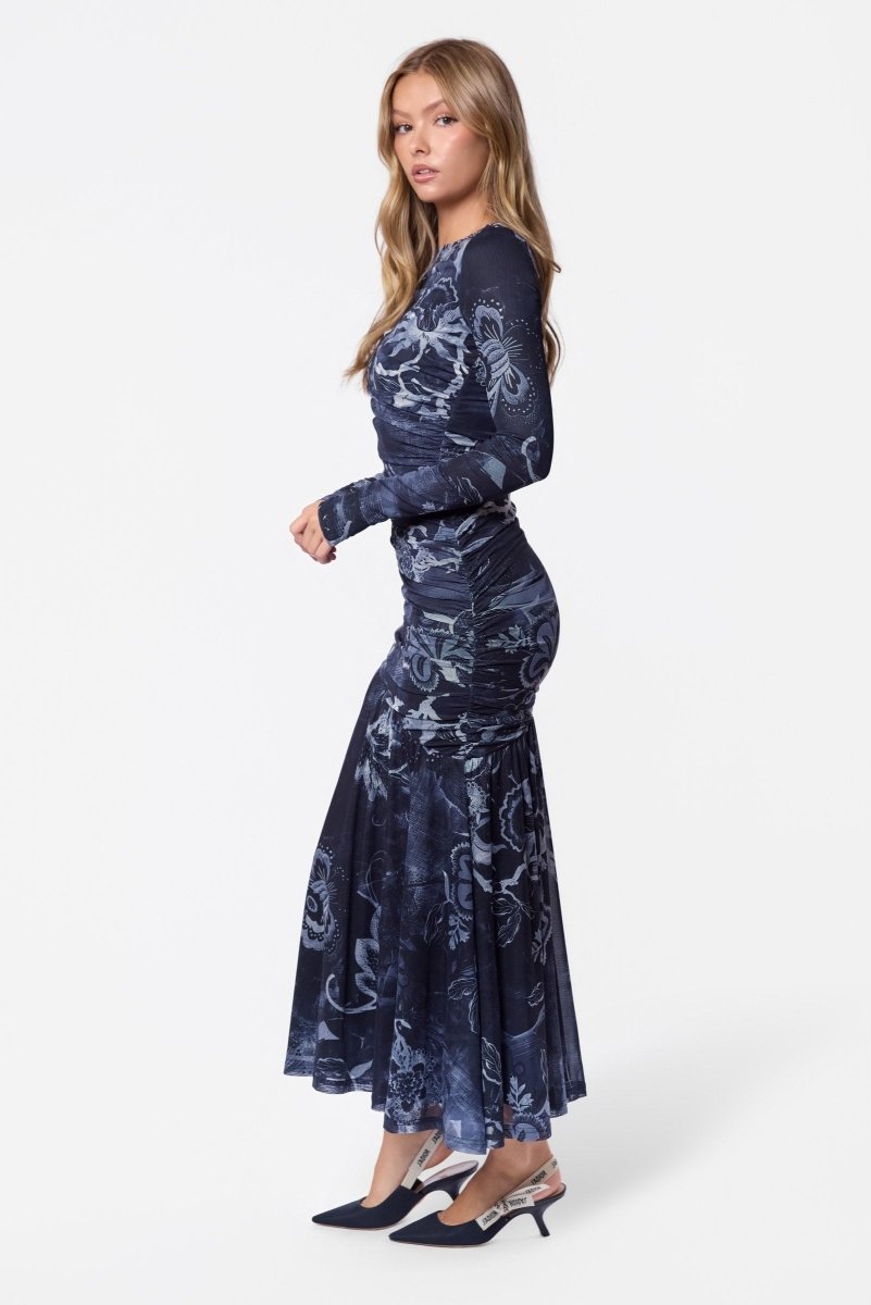Miri Dress (Grey Pattern) - Dress - Yakira Bella