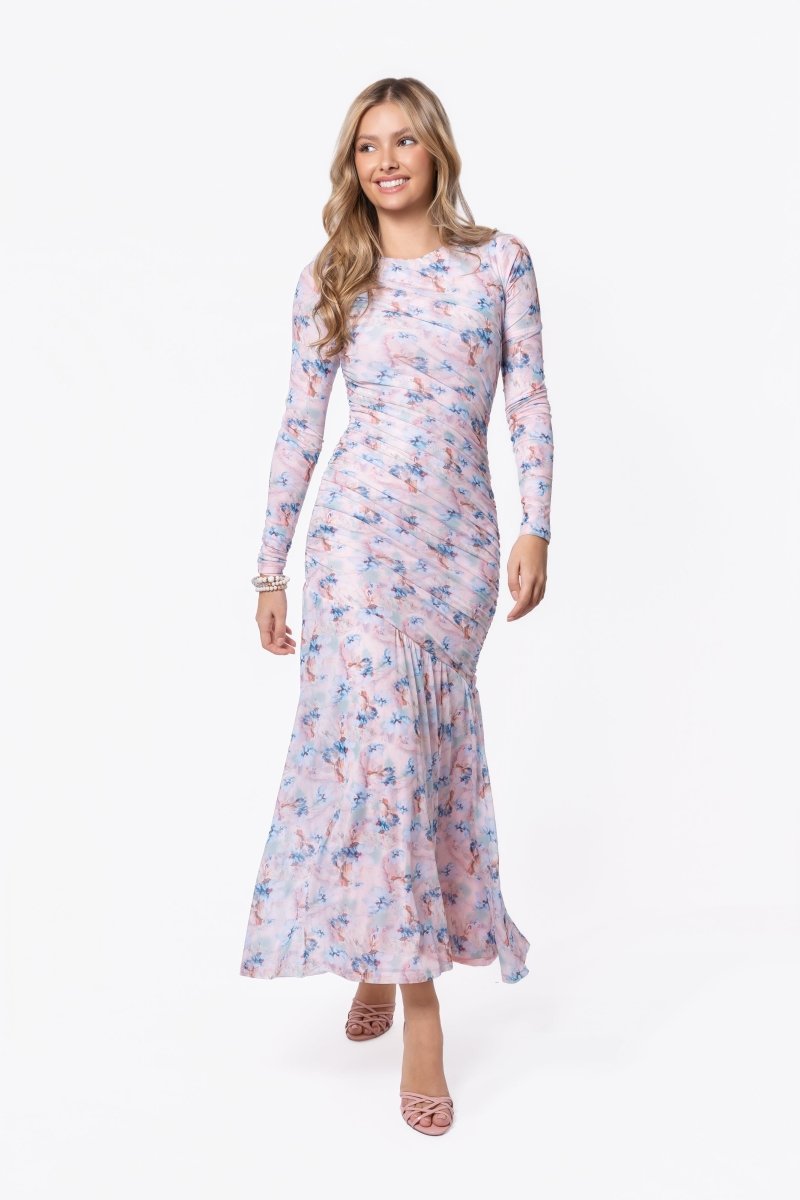 Miri Dress (Light Pink Flower) - Dress - Yakira Bella