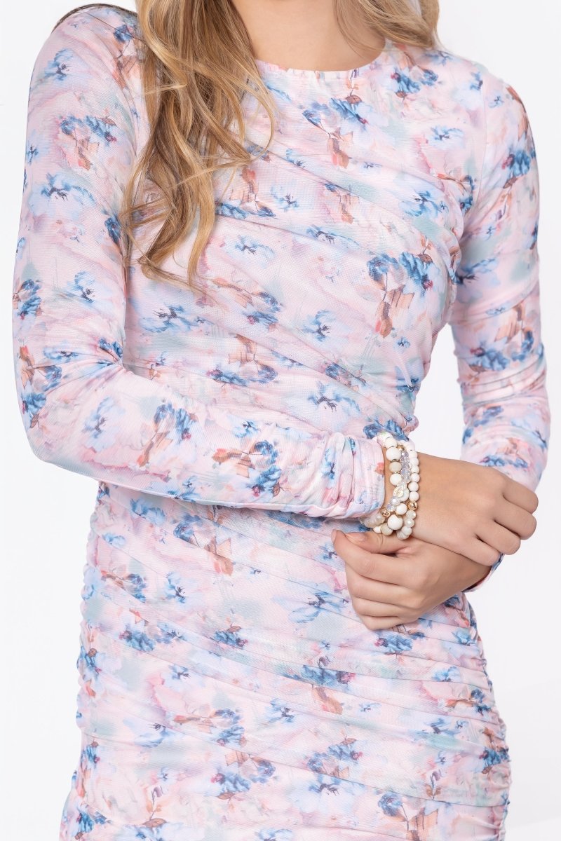 Miri Dress (Light Pink Flower) – Yakira Bella