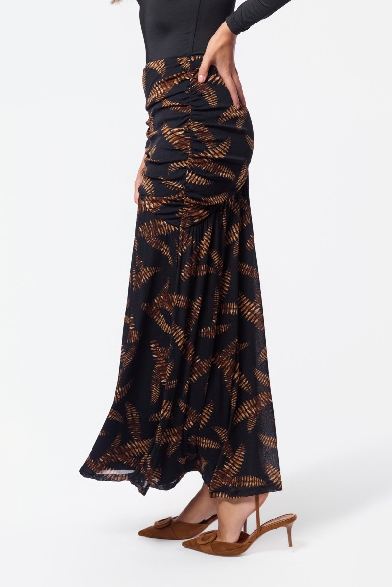 Miri Skirt (Black Brown) - Skirt - Yakira Bella