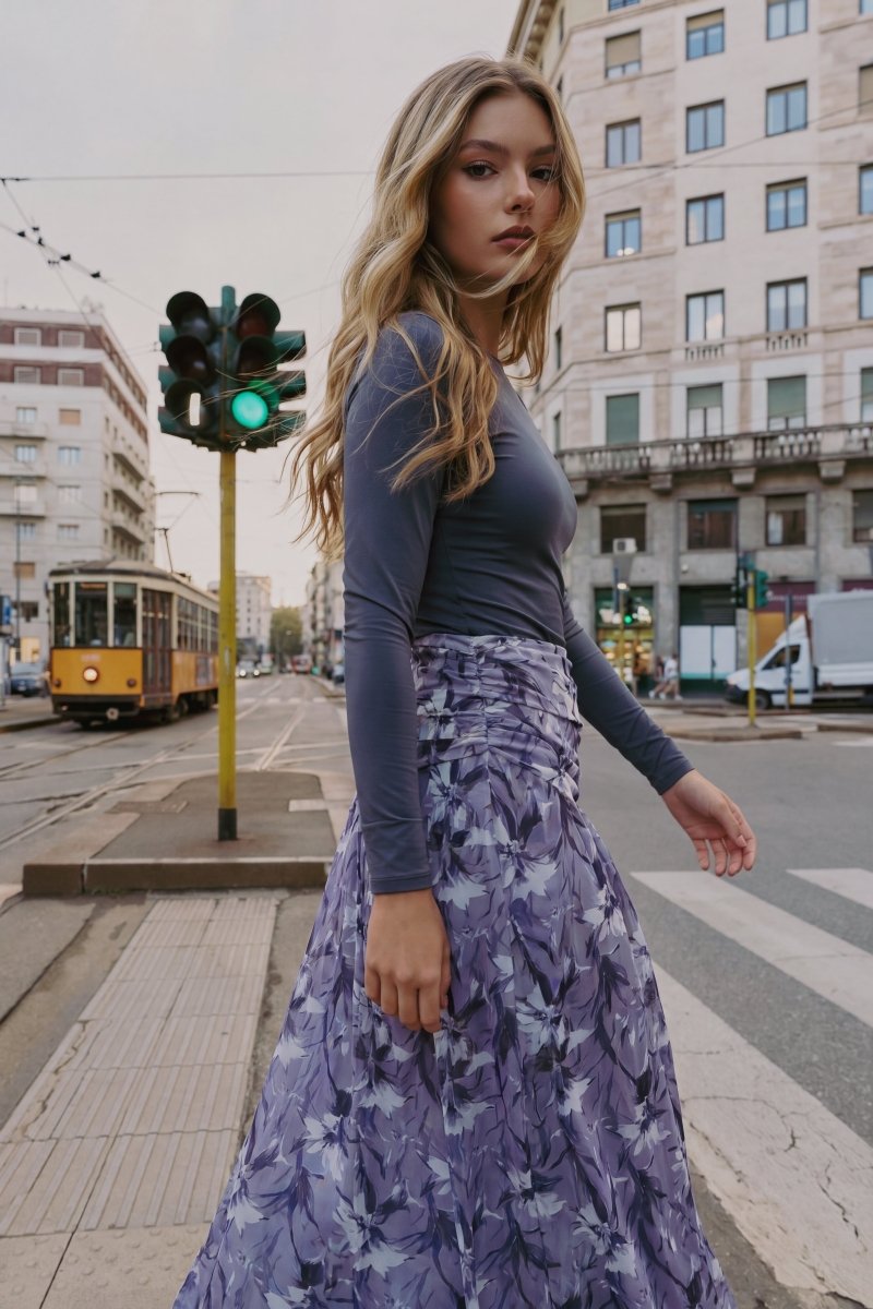 Miri Skirt (Black Pattern) - Skirt - Yakira Bella