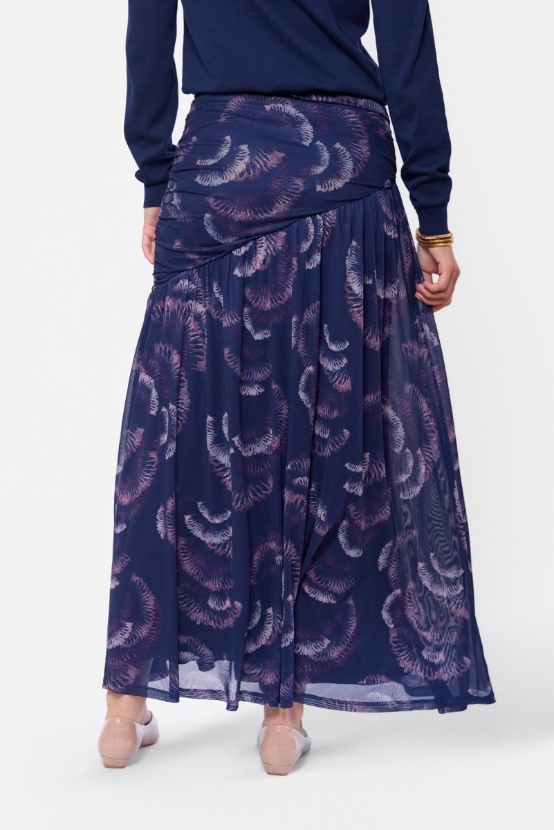 Miri Skirt (Purple Pattern) - Skirt - Yakira Bella
