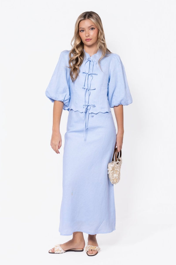 Molly Skirt (Light Blue) - Skirt - Yakira Bella