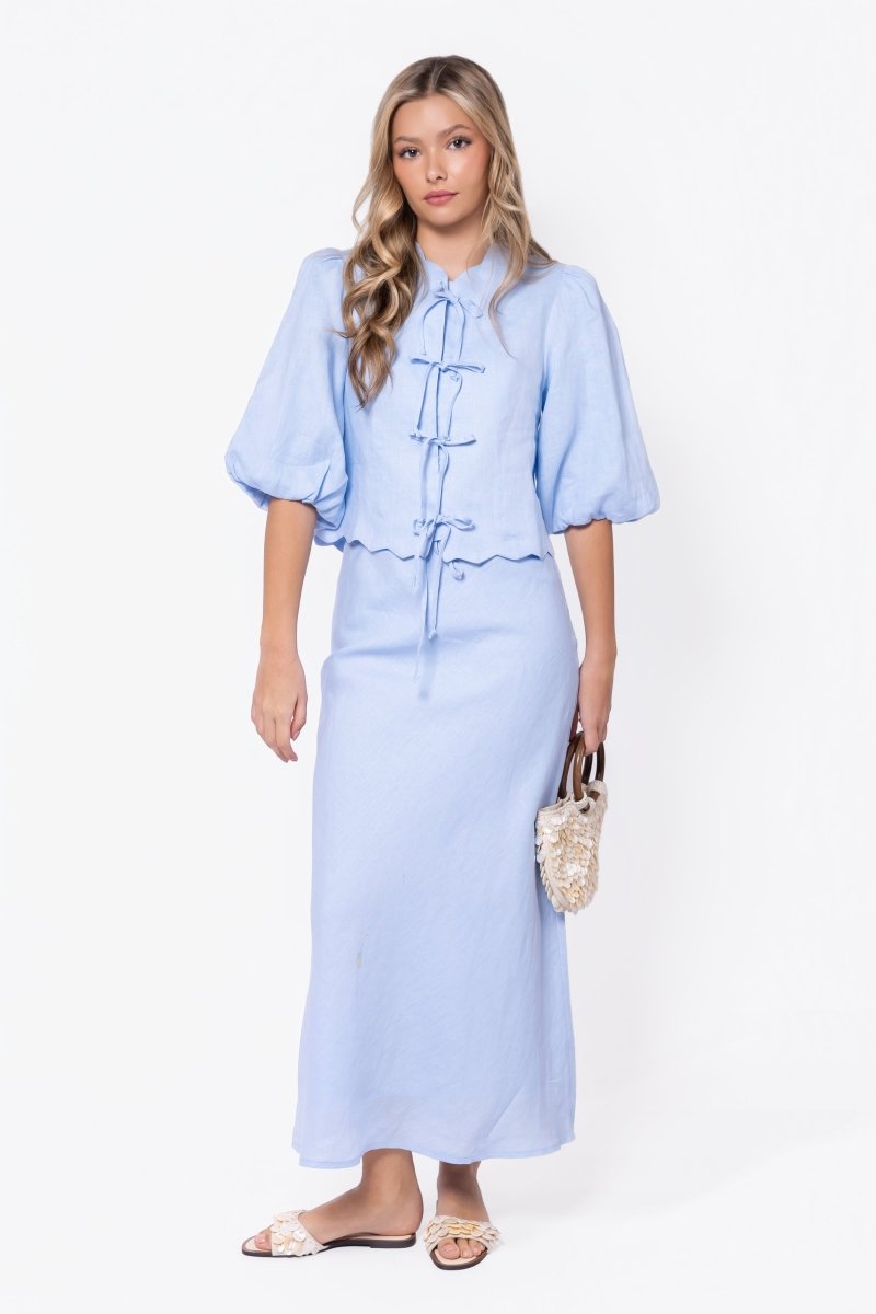 Molly Skirt (Light Blue) - Skirt - Yakira Bella