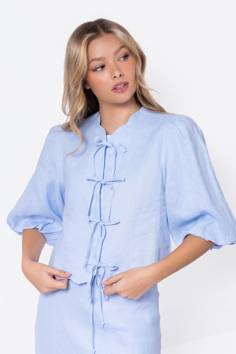 Molly Top (Light Blue) - Top - Yakira Bella