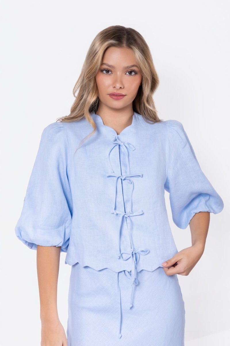 Molly Top (Light Blue) - Top - Yakira Bella