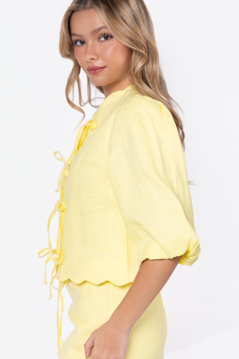 Molly Top (Light Yellow) - Top - Yakira Bella