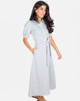 MONIKA DRESS (BLUE STRIPE) - Dress - Yakira Bella