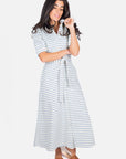 MONIKA DRESS (BLUE STRIPE) - Dress - Yakira Bella