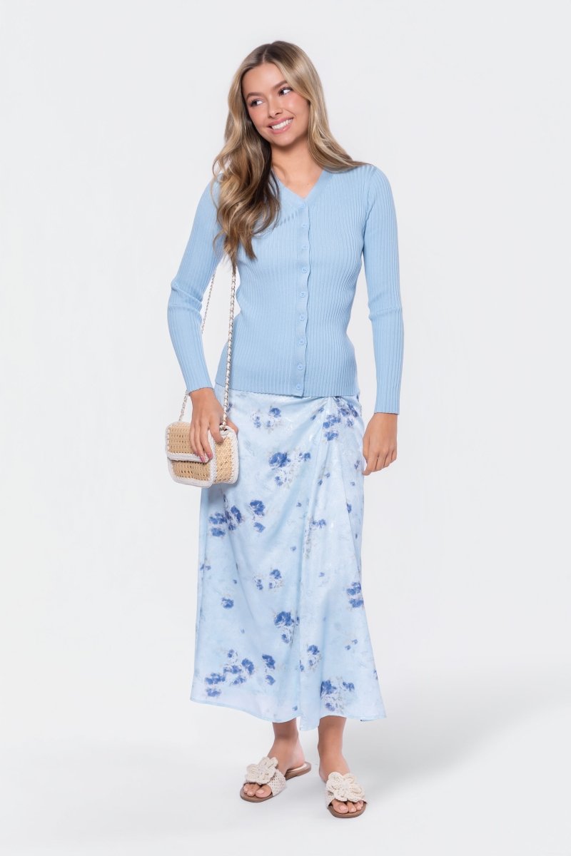 Moss Cardigan (Blue) - Top - Yakira Bella