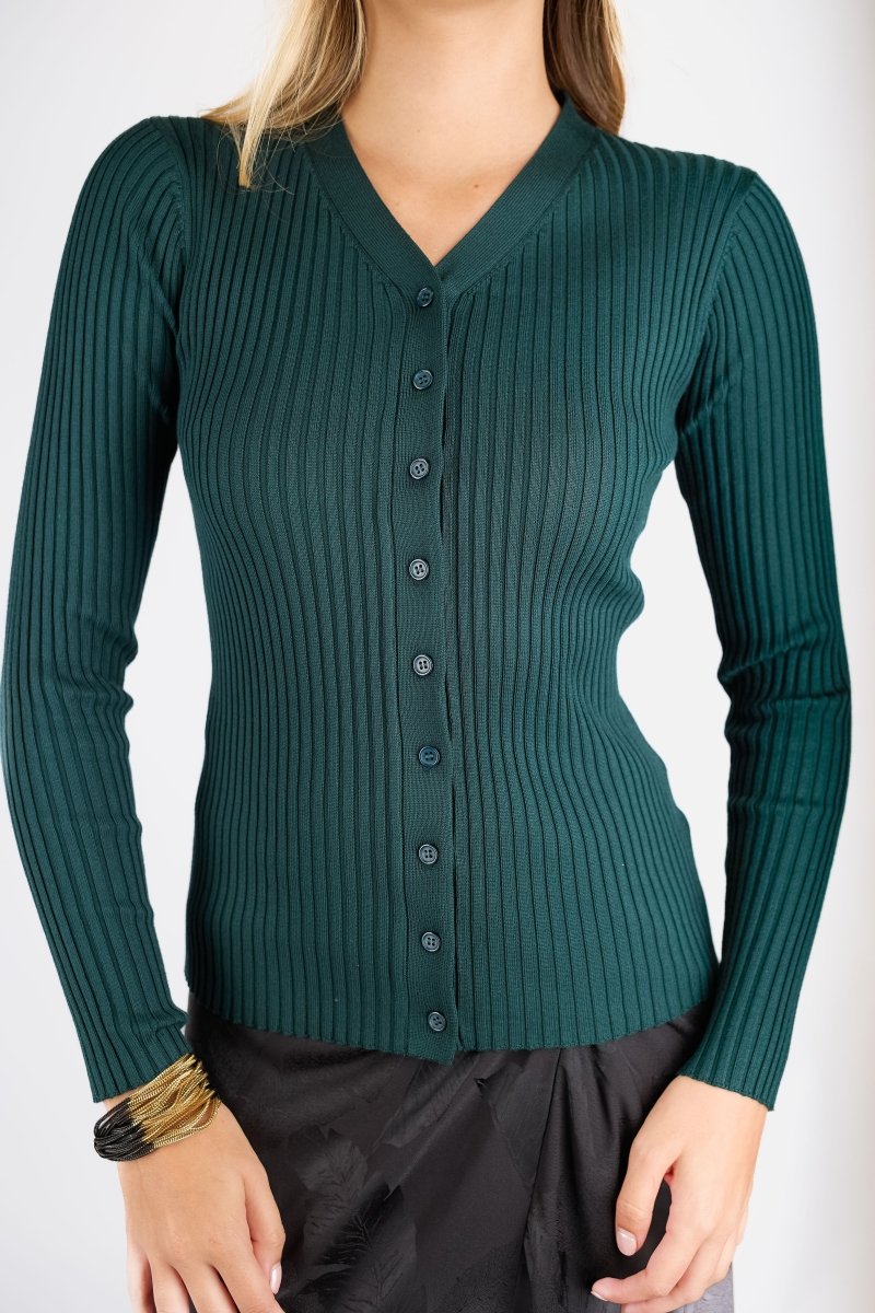 Moss Cardigan (Dark Green) - Top - Yakira Bella