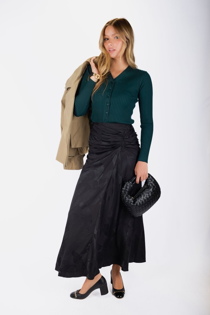 Moss Cardigan (Dark Green) - Top - Yakira Bella