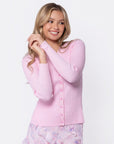 Moss Cardigan (Light Pink) - Top - Yakira Bella