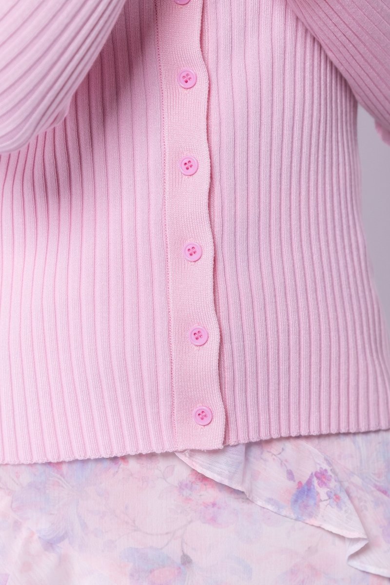 Moss Cardigan (Light Pink) - Top - Yakira Bella