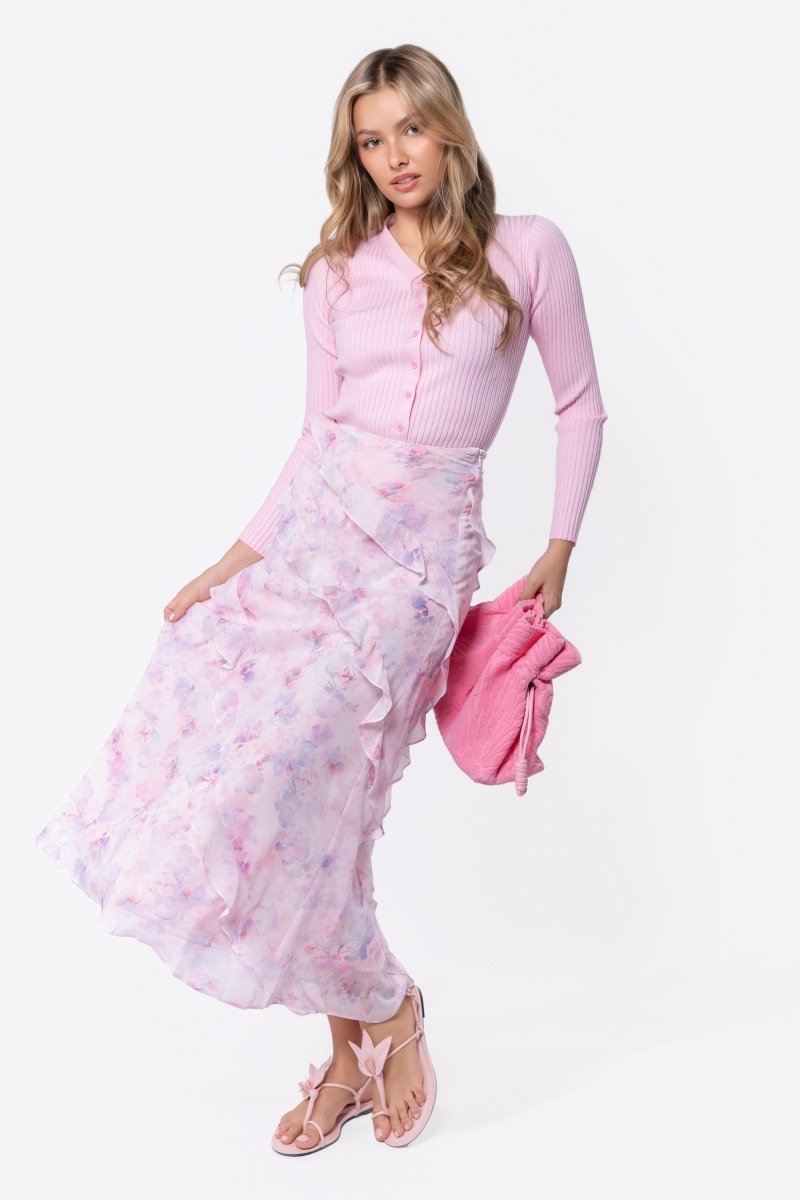 Moss Cardigan (Light Pink) - Top - Yakira Bella