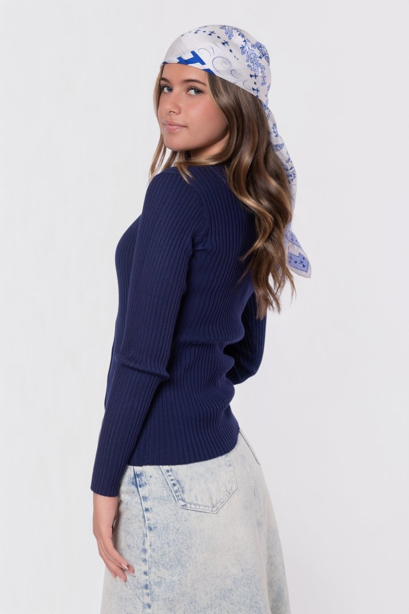 Moss Cardigan (Navy) - Top - Yakira Bella