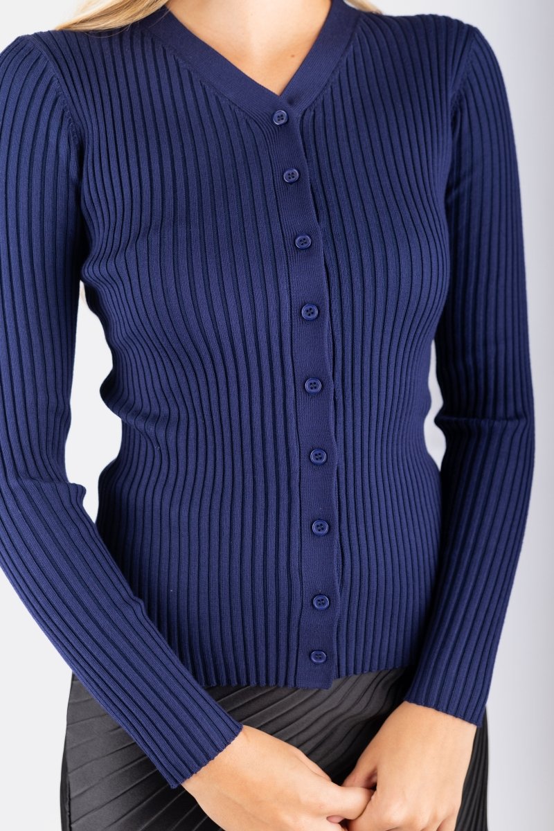 Moss Cardigan (Navy) - Top - Yakira Bella
