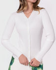 Moss Cardigan (White) - Top - Yakira Bella
