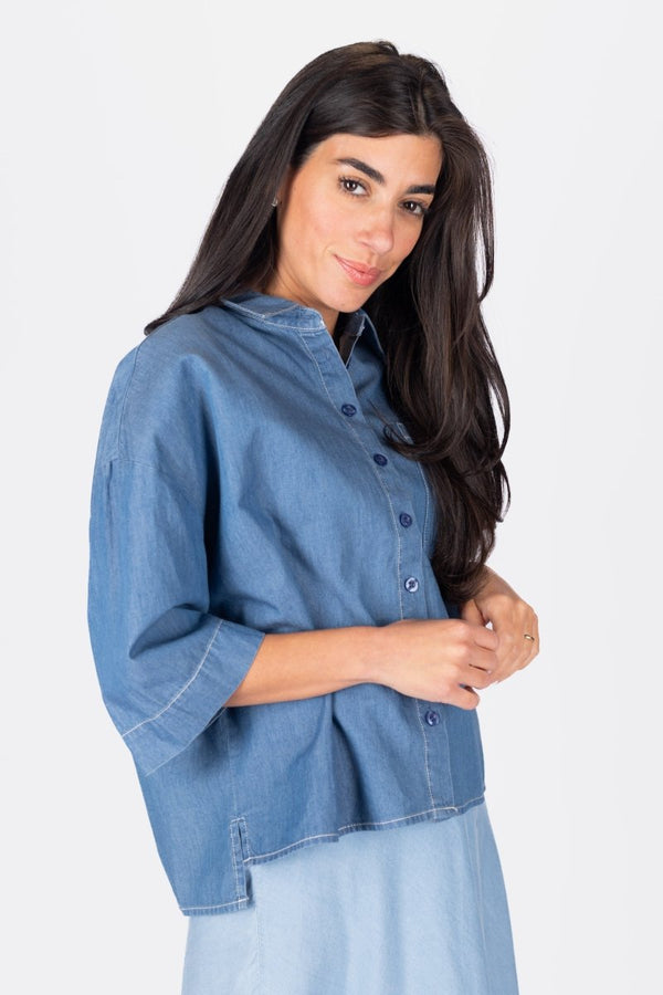 MYRA TOP (CHAMBRAY) - Top - Yakira Bella