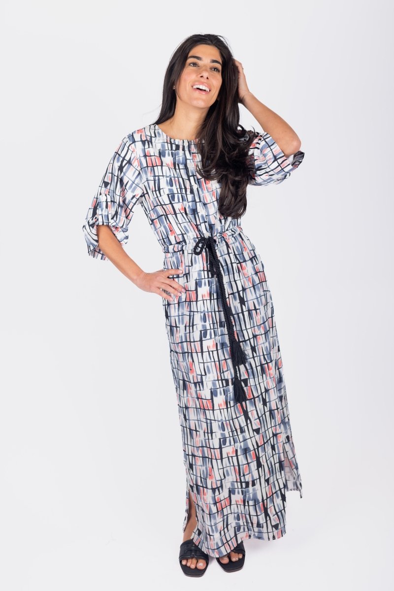 NADIA DRESS (BLACK PATTERN) - Dress - Yakira Bella