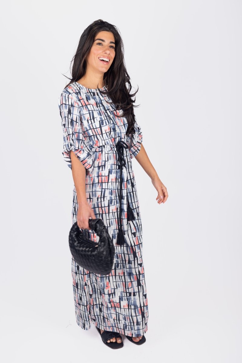 NADIA DRESS (BLACK PATTERN) - Dress - Yakira Bella