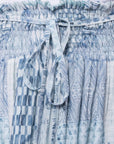 Nancy Skirt (White/Blue) - Skirt - Yakira Bella