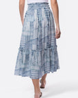 Nancy Skirt (White/Blue) - Skirt - Yakira Bella