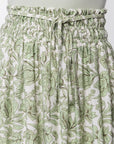 Nancy Skirt (White/Green) - Skirt - Yakira Bella