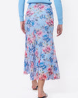 Natalia Skirt (Blue Flower) - Skirt - Yakira Bella