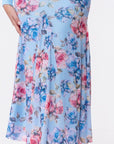 Natalia Skirt (Blue Flower) - Skirt - Yakira Bella