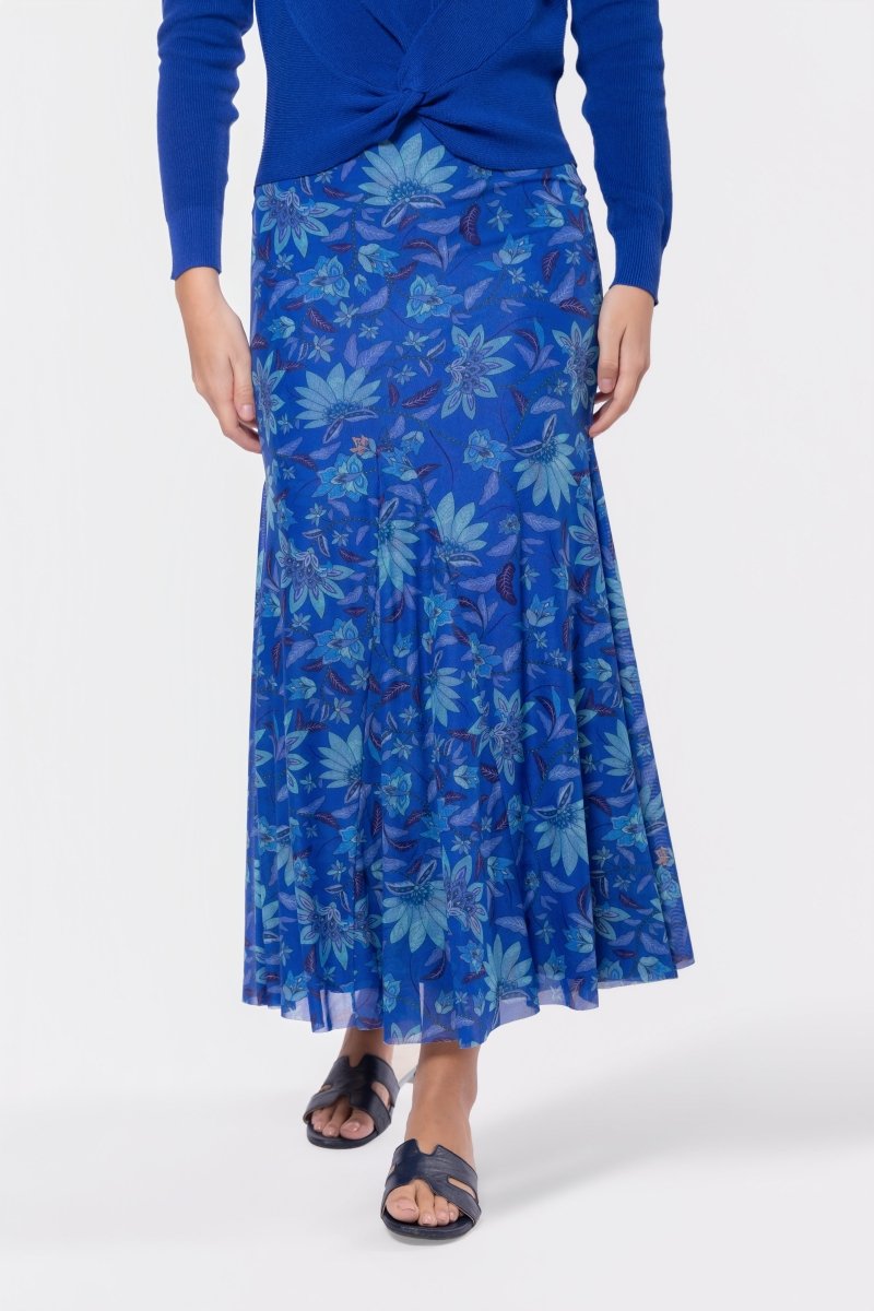 Natalia Skirt (Blue Pattern) - Skirt - Yakira Bella