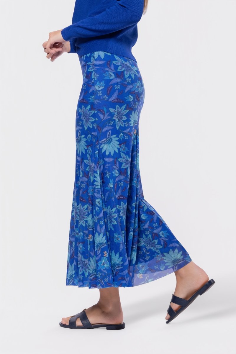 Natalia Skirt (Blue Pattern) - Skirt - Yakira Bella