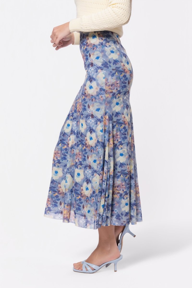 Natalia Skirt (Blue/Yellow) - Skirt - Yakira Bella