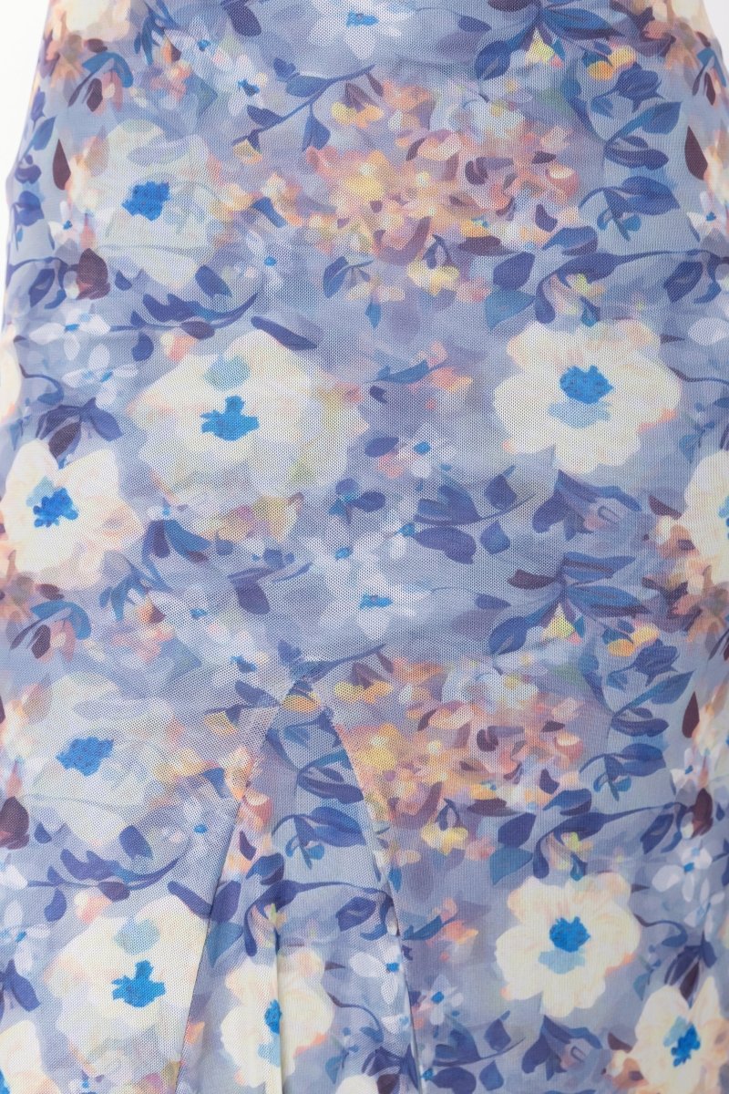 Natalia Skirt (Blue/Yellow) - Skirt - Yakira Bella