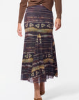 Natalia Skirt (Brown Multi) - Skirt - Yakira Bella