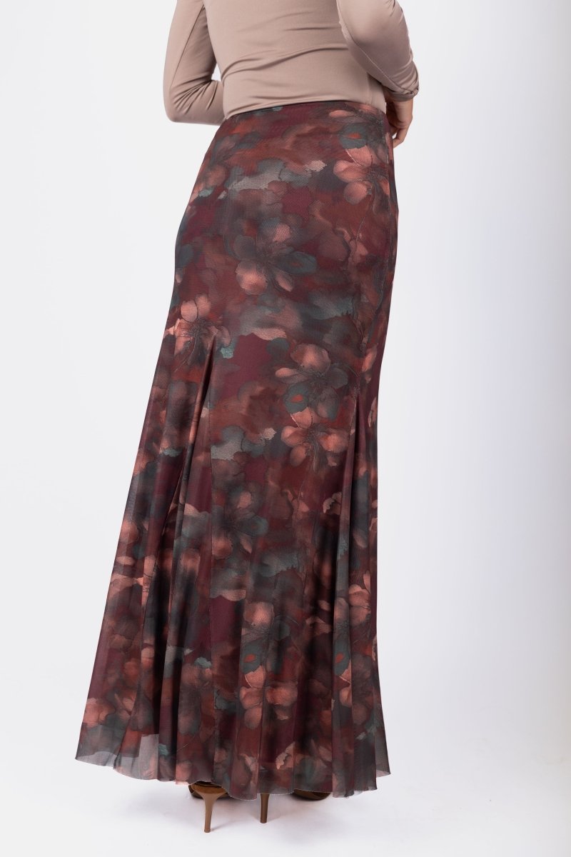 Natalia Skirt (Burgundy) - Skirt - Yakira Bella