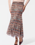 Natalia Skirt (Burgundy Teal) - Skirt - Yakira Bella