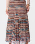 Natalia Skirt (Burgundy Teal) - Skirt - Yakira Bella