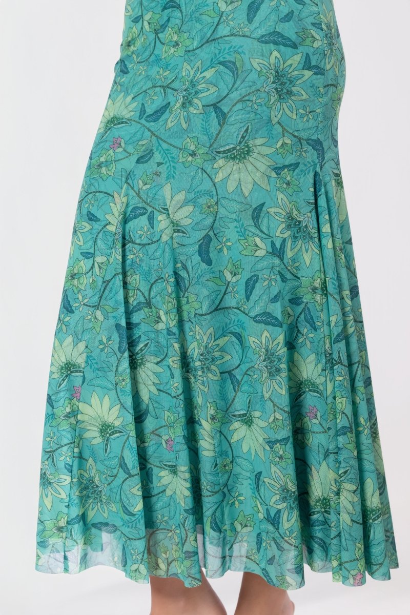 Natalia Skirt (Green Pattern) - Skirt - Yakira Bella