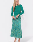 Natalia Skirt (Green Pattern) - Skirt - Yakira Bella
