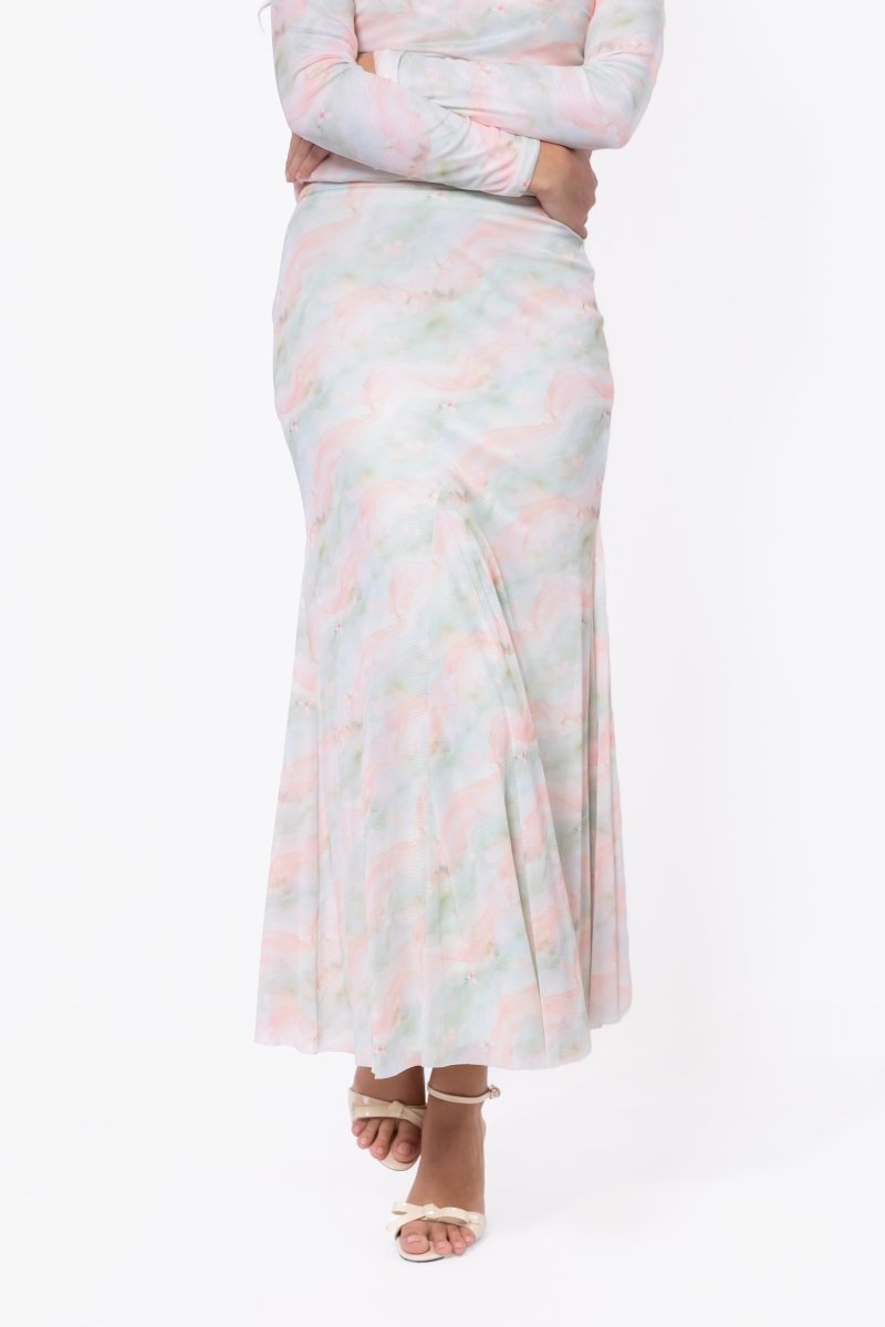 Natalia Skirt (Pink/Green) - Skirt - Yakira Bella