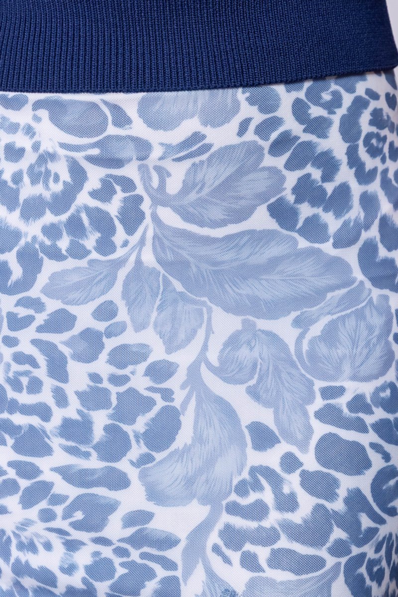 Natalia Skirt (White Blue) - Skirt - Yakira Bella