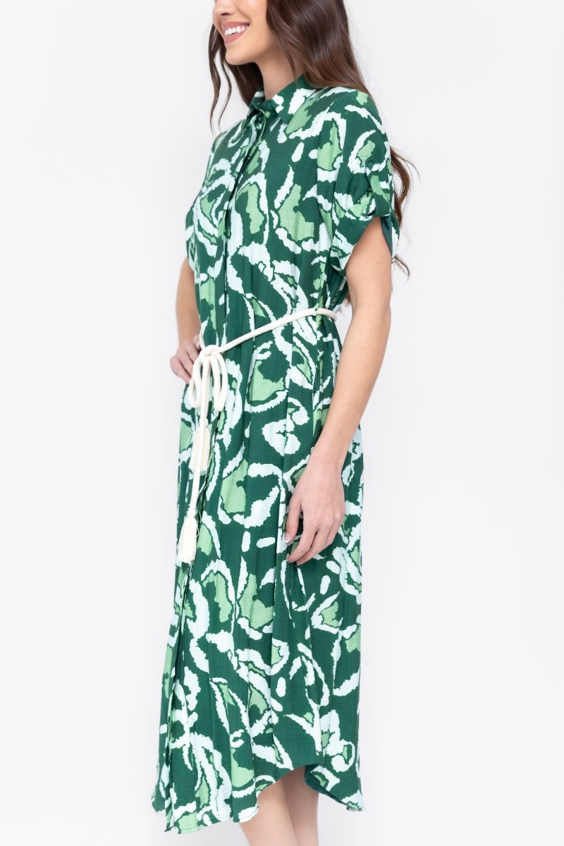 NATALIE DRESS (GREEN) - Dress - Yakira Bella