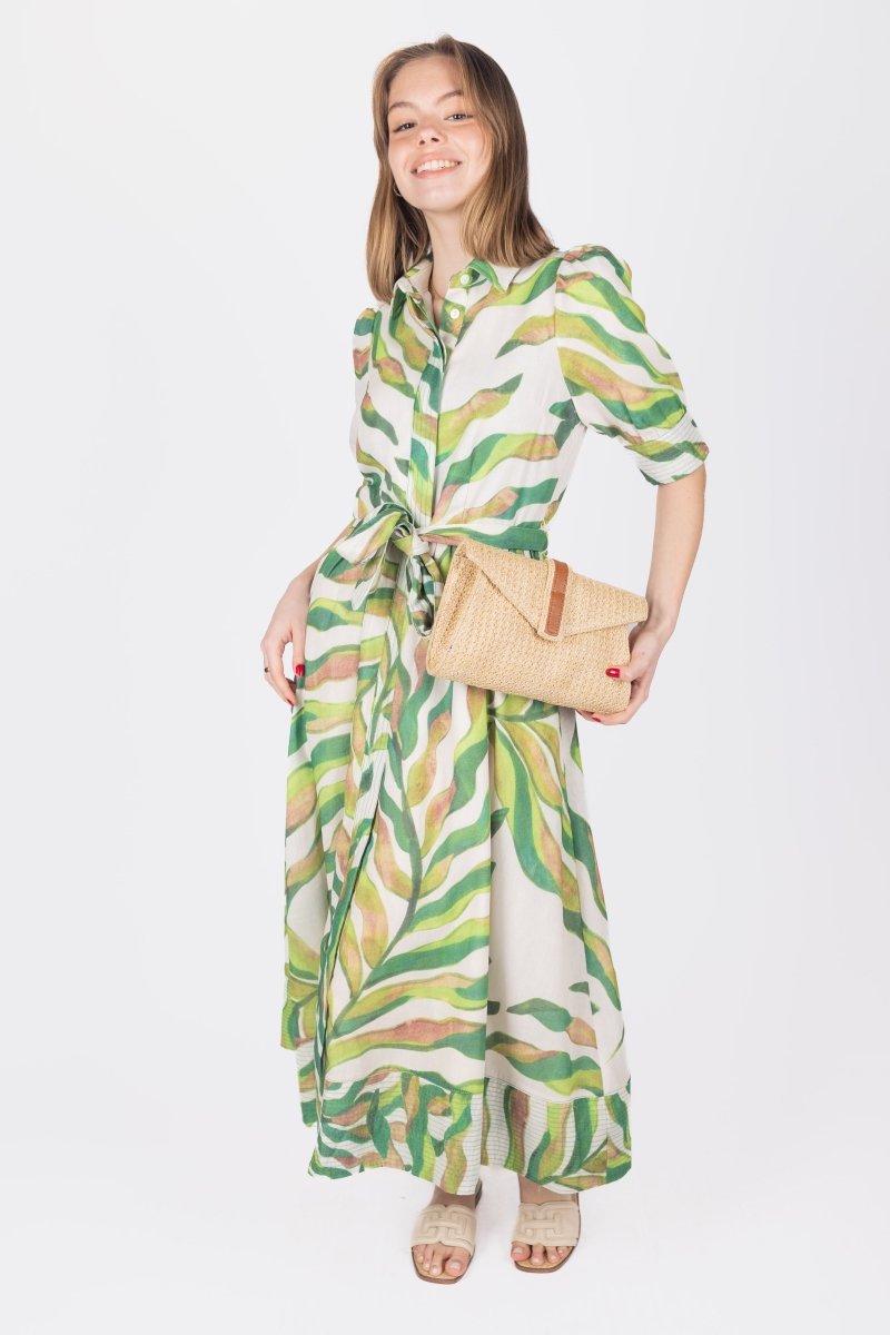 NAVA DRESS (GREEN) - Dress - Yakira Bella