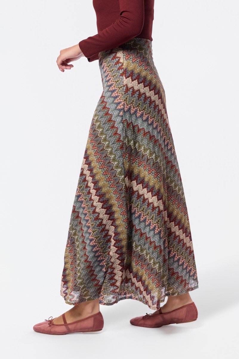 Nico Skirt (Brown Multi) - Skirt - Yakira Bella