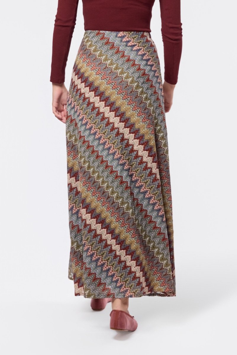 Nico Skirt (Brown Multi) - Skirt - Yakira Bella