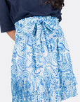 NINA SKIRT 20" (BLUE PATTERN) - Skirt - Yakira Bella