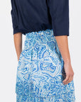 NINA SKIRT 20" (BLUE PATTERN) - Skirt - Yakira Bella