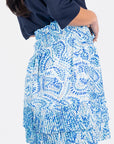 NINA SKIRT 20" (BLUE PATTERN) - Skirt - Yakira Bella